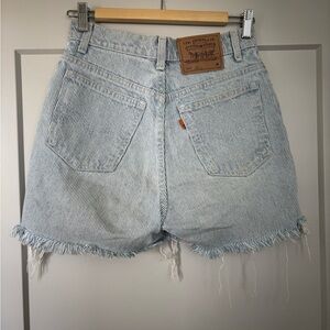 Levi's Women's Light Wash Striped Shorts